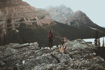 Free Photo of girl, brunette, mountains