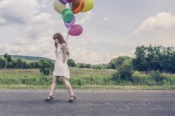 Free Photo of girl, woman, balloons