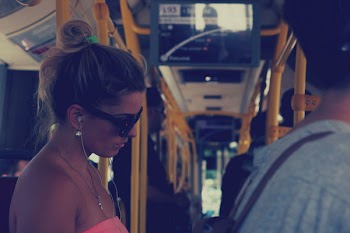Free Photo of girl, woman, bus