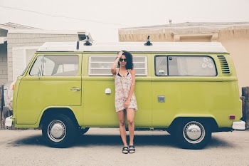Free Photo of girl, woman, van