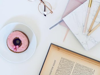 Free Photo of glasses, pink, donut