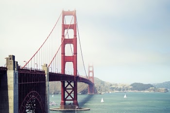Free Photo of golden gate bridge, red, architecture