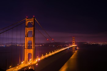 Free Photo of Golden Gate Bridge, San Francisco, night