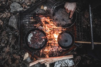 Free Photo of grill, camp, food