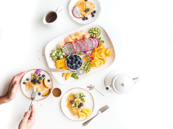 Free Photo of hand, fork, food