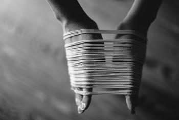 Free Photo of hand, palm, rubber band