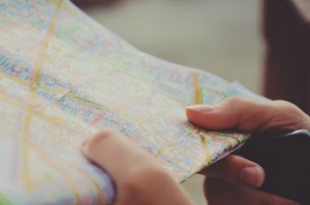 Free Photo of hands, nails, map