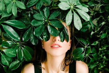 Free Photo of hiding, woman, plants