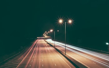 Free Photo of highway, road, lights