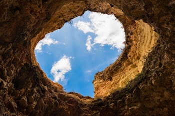 Free Photo of hole, cave, sky