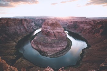 Free Photo of horseshoe, bend, river