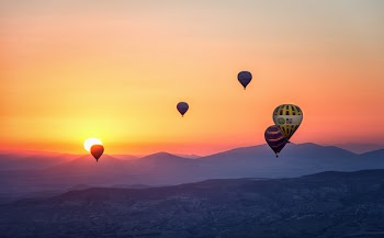 Free Photo of hot air, adventure, aerial