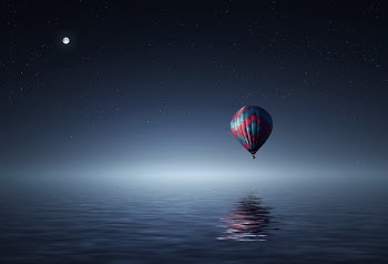 Free Photo of hot air balloon, blue, sky