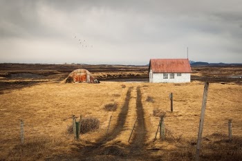 Free Photo of house, grass, mountain