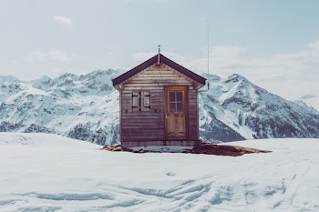 Free Photo of house, mountains, hills