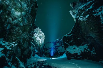 Free Photo of ice, cave, rocks