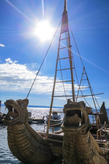 Free Photo of Inca boats, Isla del Sol, Bolivia
