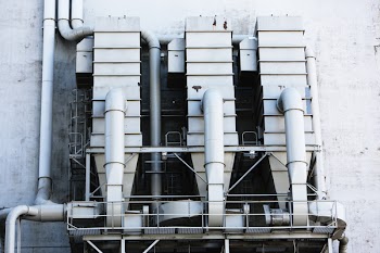 Free Photo of industrial, silos, vents