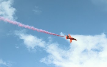 Free Photo of jet, smoke, contrail