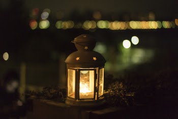 Free Photo of lamp, light, dark