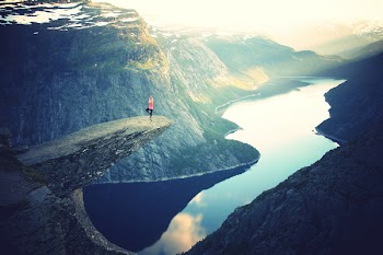 Free Photo of landscape, mountains, yoga
