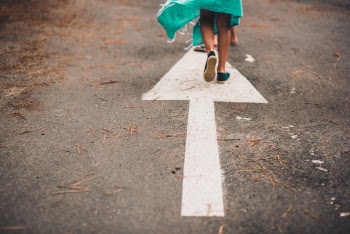 Free Photo of lane, arrow, feet