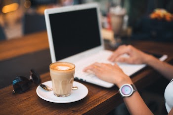 Free Photo of laptop, white, keyboard