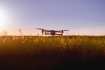 Free Photo of large, drone, sunset