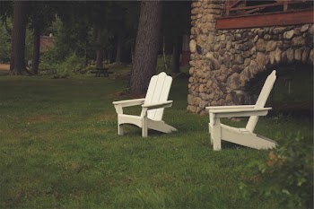 Free Photo of lawn chairs, yard, grass