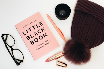 Free Photo of little black book, pink, hat