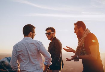 Free Photo of male, friends, laughing