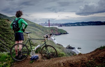 Free Photo of man, bicycle, back