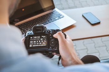 Free Photo of man, camera, dslr