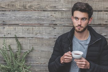 Free Photo of man, coffee, wood