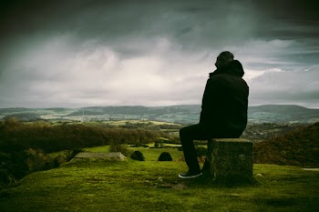 Free Photo of man, enjoying, landscape