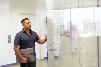 Free Photo of man, entering, conference