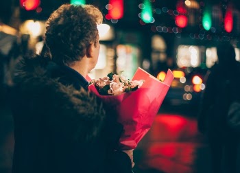 Free Photo of man, flowers, blur
