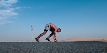 Free Photo of man, ready, run