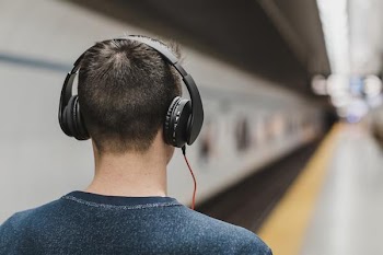 Free Photo of man, walking, train