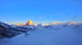 Free Photo of Matterhorn, clouds, sky