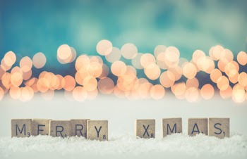 Free Photo of merry christmas, scrabble, bokeh