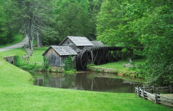 Free Photo of mill, mountain, green