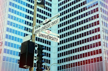 Free Photo of montreal, downtown, street corner