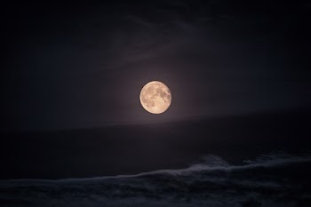 Free Photo of moon, planet, sky