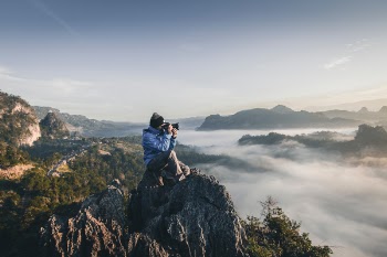 Free Photo of mountain, highland, cloud
