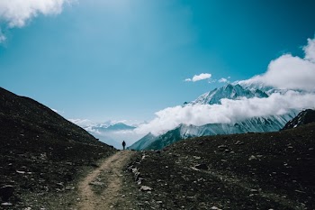 Free Photo of mountain, highland, clouds