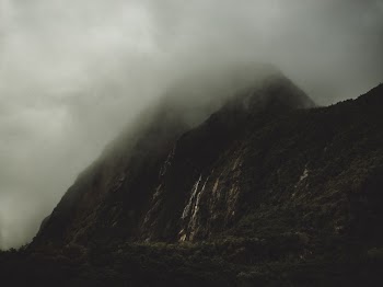 Free Photo of mountain, highland, foggy