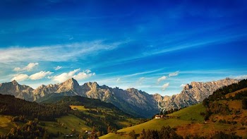 Free Photo of mountain, landscape, blue sky