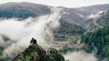 Free Photo of mountain, valley, cliff