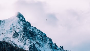 Free Photo of mountain, valley, snow